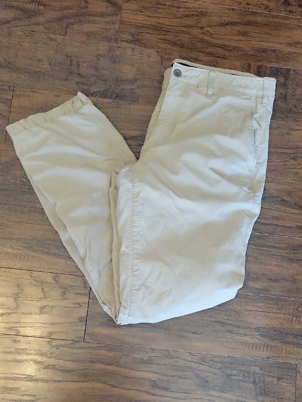 Eddie Bauer Fleece Lined Men's Chino Pants in Light Tan